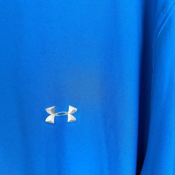 Under Armour Men's Heatgear Dri-Fit Shirt Size Medium Blue Athletic Activewear - Picture 6 of 8